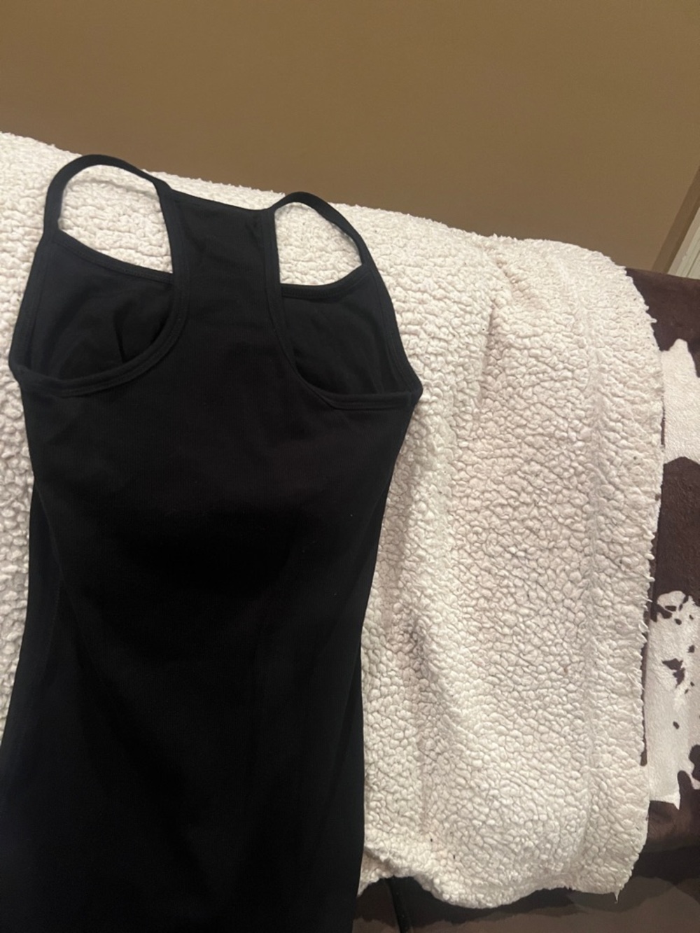 Old Navy Black Ribbed Tank with Racerback - Picture 3 of 3